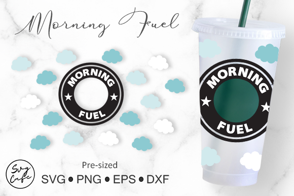 24oz Venti Cold Cup Morning Fuel: Graphics & Crafts