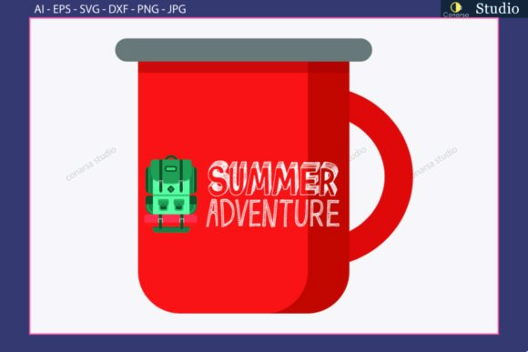Camping Cup Sticker Summer Adventure Graphics & Icons Review