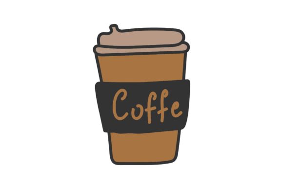 Coffee Cup Doodle Graphics & Illustrations