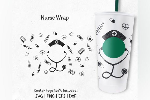 Coffee Nurse Venti Cold Cup Graphics for Crafts