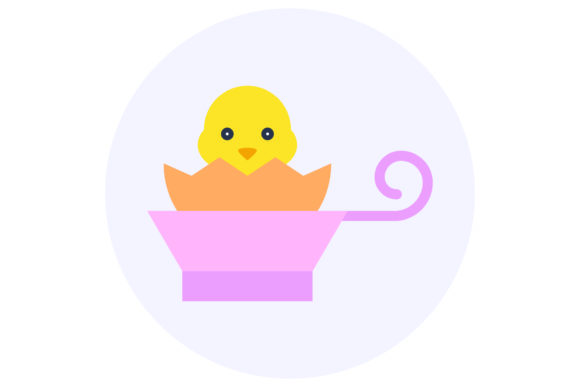 Easter Flat Illustration Cup: Free Graphics for Local Branding