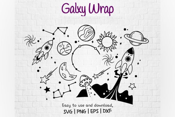 Galaxy Space Venti Cold Cup 24 Oz Graphics for Crafts