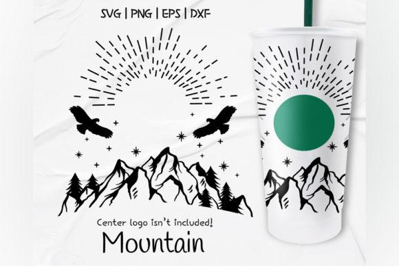 Mountain Eagle Venti Cold Cup Graphics for Crafts