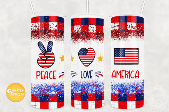 Skinny Tumbler Wrap Peace Love America Review