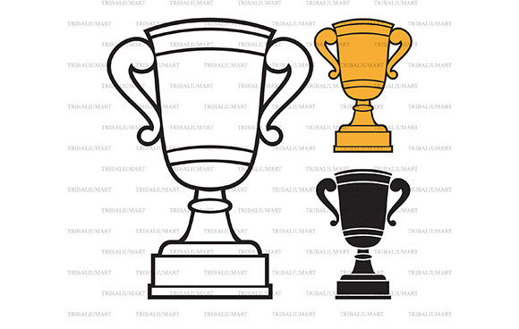 Trophy Cup Graphics for Local Brand Illustrations