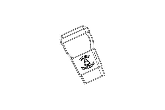 Tumbler Icon Style Outline: A Design Asset for Modern Blog Graphics